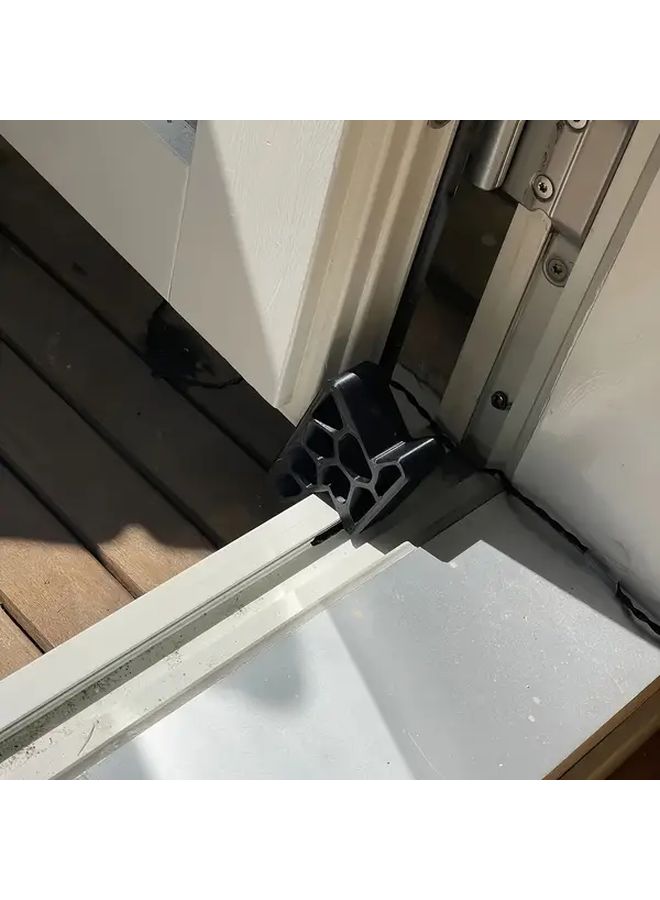 Black 3D Printed Track Fixing Lock For Sliding Windows And Doors Anti Slip Design - Image 5