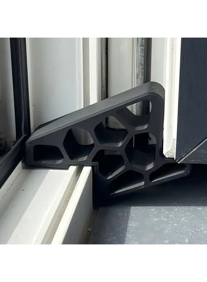 Black 3D Printed Track Fixing Lock For Sliding Windows And Doors Anti Slip Design - Image 4