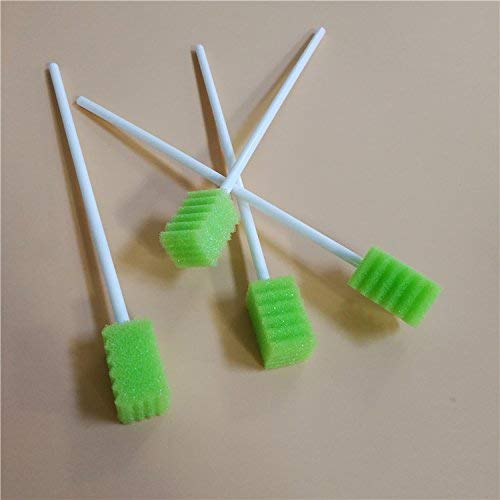 MUNKCARE Treated Dentifrice Oral Swabs- Dental Swabs Mouth Cleaning Sponge Swabs (250pcs, Fruit Green) - Image 2