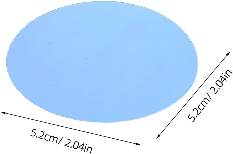 50pcs Colored Gel Filters for Lights: Lighting Filter Sheets - 52mm Round Ambient Lighting Tint Stickers - Light Blocking Film for Soft Glow Red - Image 2