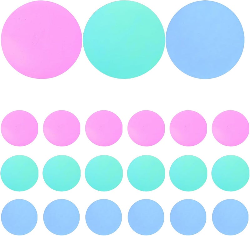 50pcs Colored Gel Filters for Lights: Lighting Filter Sheets - 52mm Round Ambient Lighting Tint Stickers - Light Blocking Film for Soft Glow Red - Image 1