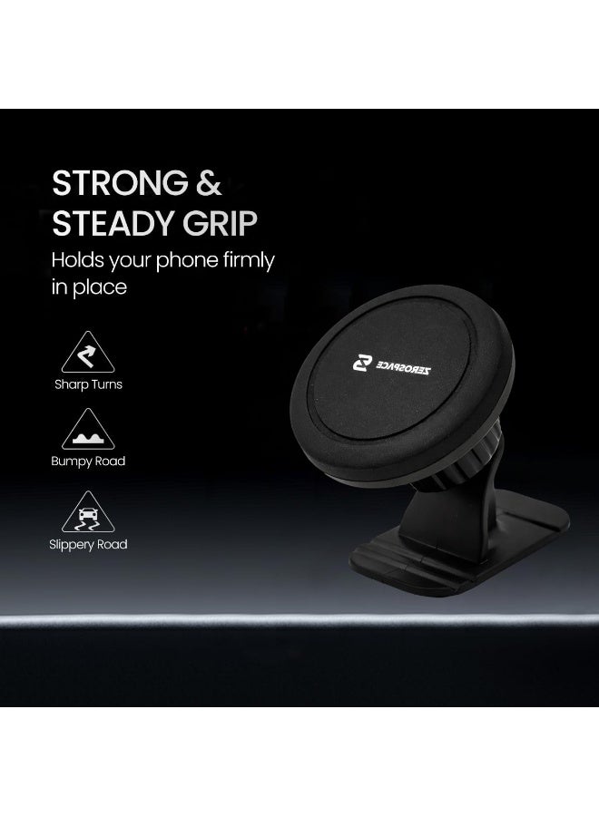 زيروسبيس حامل هاتف مغناطيسي للوحة القيادة في السيارة، حامل مغناطيسي قوي مع دوران 360 درجة، حامل هاتف عالمي لأجهزة iPhone وAndroid - ZH978 - Image 4