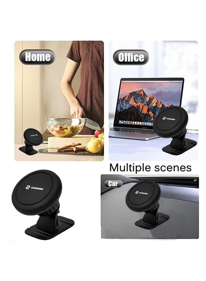 زيروسبيس حامل هاتف مغناطيسي للوحة القيادة في السيارة، حامل مغناطيسي قوي مع دوران 360 درجة، حامل هاتف عالمي لأجهزة iPhone وAndroid - ZH978 - Image 5