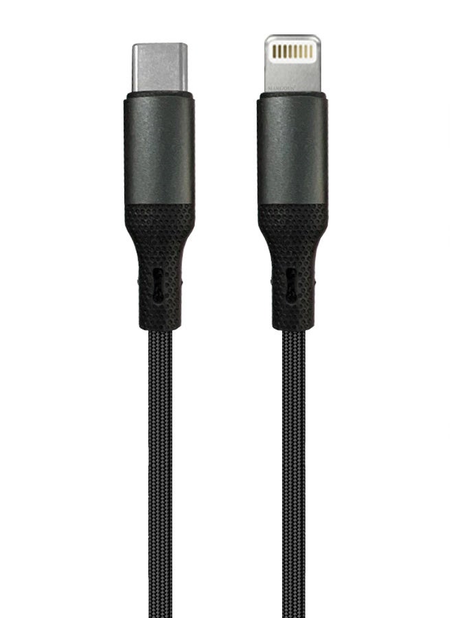 كابل شحن سريع USB-C إلى Lightning (1م) - مدعوم بتقنية PD، معتمد من MFi، تصميم متين مع حياكة نايلون - Image 1