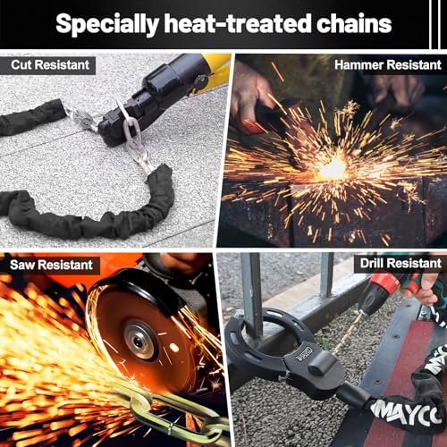 IMAYCC Scooter Locks Anti Theft,Bike Chain Lock with Key,Electric Scooter Lock Anti Theft for Segway,Ninebot and Bicycle Lock Cable Accessories - Image 5