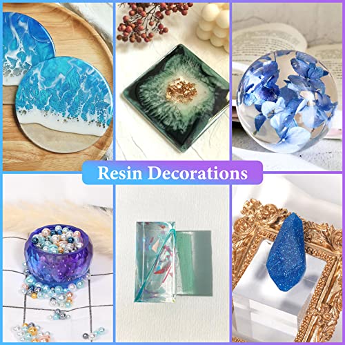 KISREL Resin Molds Kit 12PCS, Epoxy Resin Silicone Molds, Resin Mold Including Cube, Pen Container, Pyramid, Tray, Love, Round, Square, Ball, Flowerpot, Cuboid, Crystal - Image 5
