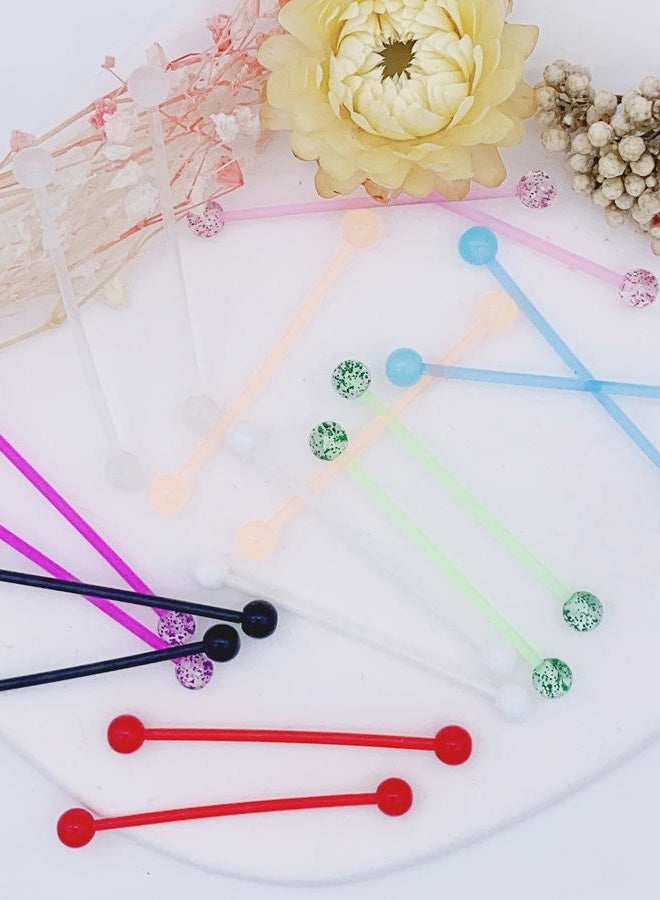 EVELICAL 36PCS 14G Stainless Steel Industrial Barbell Earrings for Women Men Acrylic Cartilage Helix Body Piercing Jewelry 38mm 1&1/2 Inch Piercing Bar, Acrylic, no gemstone - Image 4