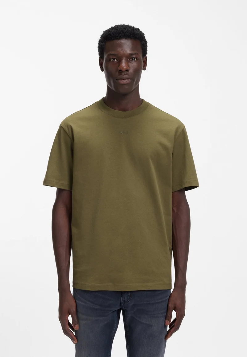 HUGO Relaxed-fit T-shirt in cotton with logo print