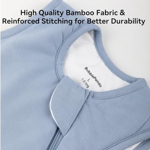 Okayinn BubblePanda Rayon Made from Bamboo Sleep Sack 12-18 Months 1.0 Tog Soft Toddler Sleeping Sack for Babies 2-Way Zipper Baby Wearable Blanket - Image 5