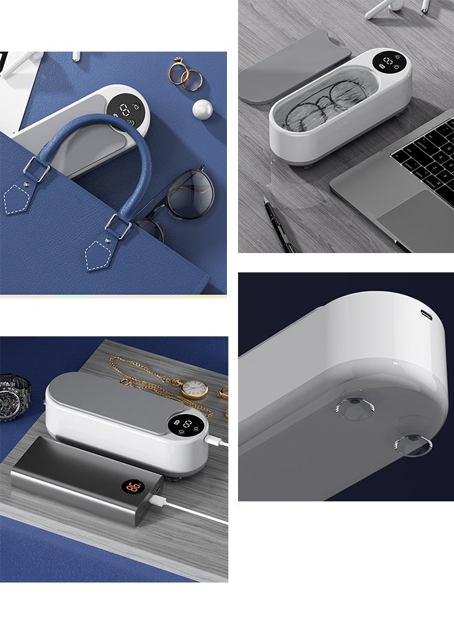 آلة تنظيف المجوهرات بالموجات فوق الصوتية، آلة تنظيف بالموجات فوق الصوتية بتردد 45KHz للمجوهرات، النظارات، الخواتم، أحزمة الساعات، الأطقم denture - وضعي تنظيف مزدوج، خزان من الفولاذ المقاوم للصدأ 304. - Image 3