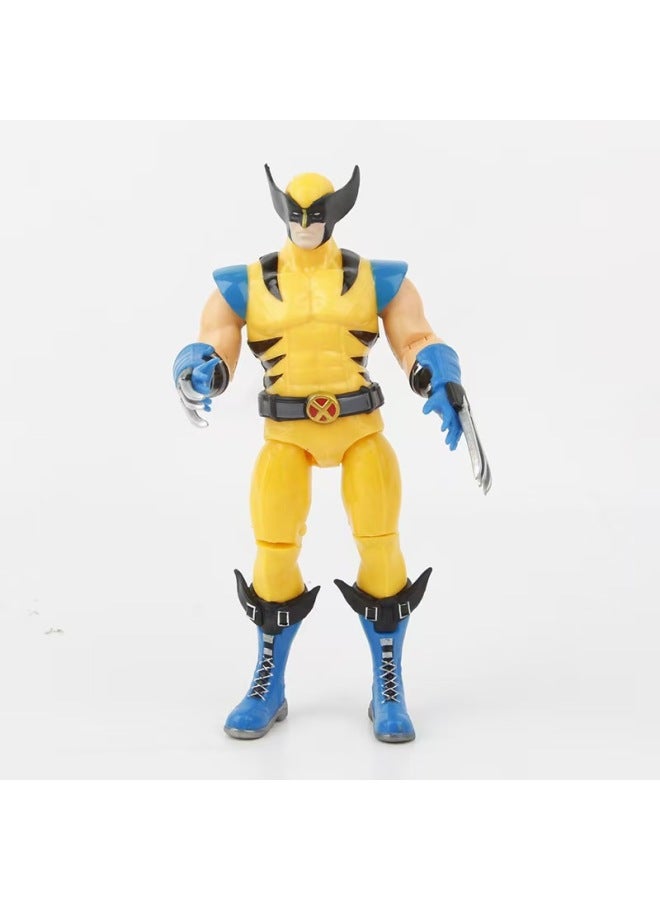 Wolverine And Deadpool Handmade Doll Joint Movable Movie Model Children's Toy Desktop Scene Ornaments-Color:Dead Special-Height:18cm - Image 3