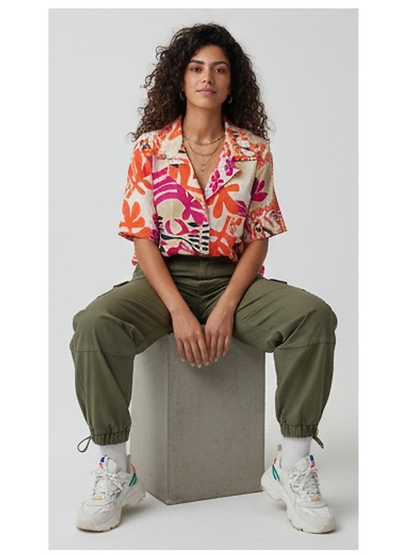 RAVIN Vibrant Mediterranean Print Short Sleeve Shirt - Image 5