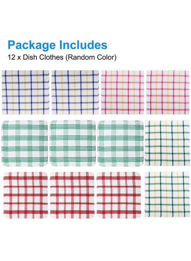 هومستر 12 قطعة ملابس المطبخ اللينة والممتصة -ملابس الأطباق ومناشف الأطباق للتنظيف الفعال -قابلة لإعادة الاستخدام، ومتينة، 35 سم/13 بوصة، مثالية للأعمال المنزلية - Image 5