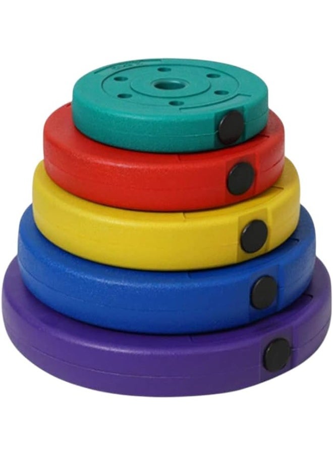 Generic Weight Hoop Round Weight Plate for Strength Training Corrosion Resistant and Non-Slip Weight Plates for Easy Fitness Training 1 Piece (Multicolor) - Image 1