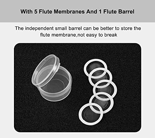 Oxsubor Upgrade Metal Kazoo, Adjustable Tone Professional Aluminum Alloy Kazoo with Five Flute Diaphragms, Food Grade Mouthpiece with Cover and Sling Design Kazoos for Adults/Music Lovers/Beginners(Black) - Image 5