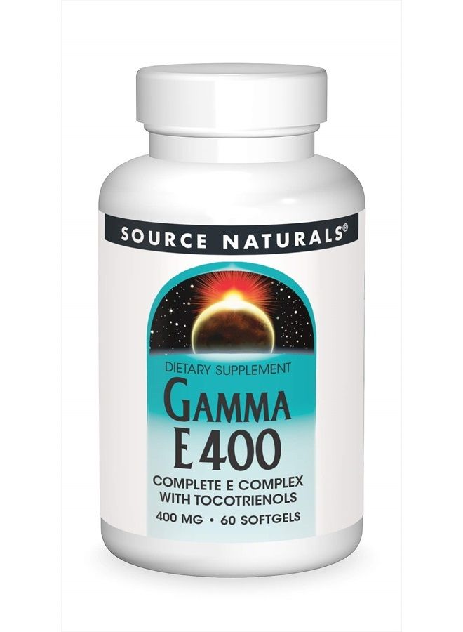 SOURCE NATURALS Gamma E Complex 400 Mg Soft Gel, 60 Count - Image 1