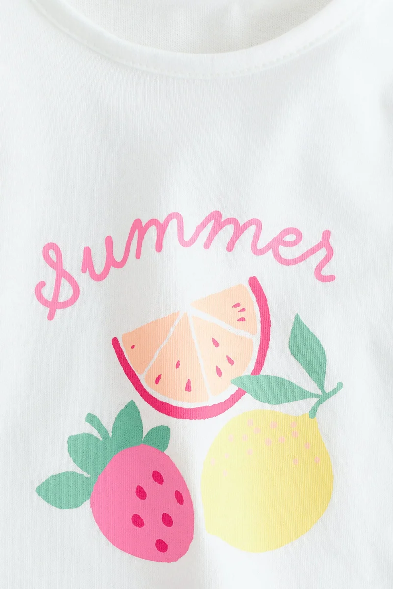 H&M Printed cotton top