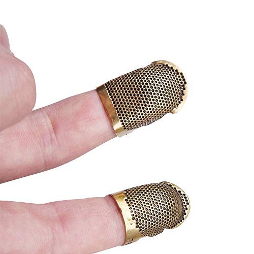 Krisah Combo of Self Threading Needles(Pack of 12) & Brass Thimble (2, Medium) - Image 3