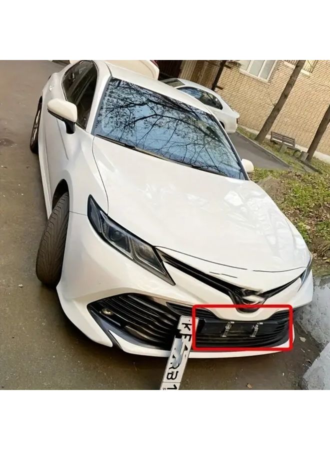 4 قطع حامل لوحة ترخيص قابل للتعديل بدون حفر إطار من الفولاذ المقاوم للصدأ مناسب عالميًا - Image 2