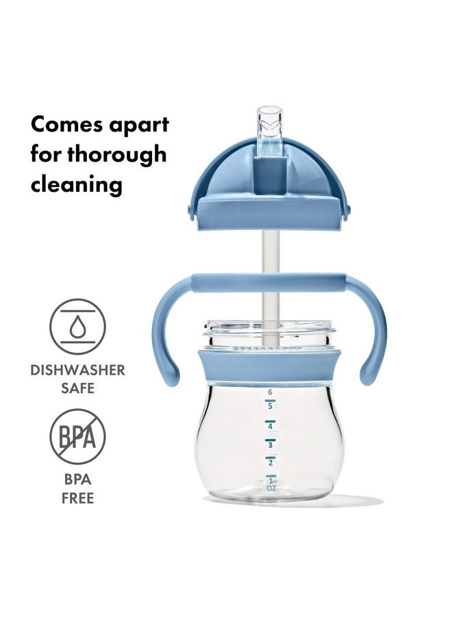 OXO TOT OXO Tot Transitions Straw Cup with Removable Handles - 6 oz. - Dusk  - Image 2