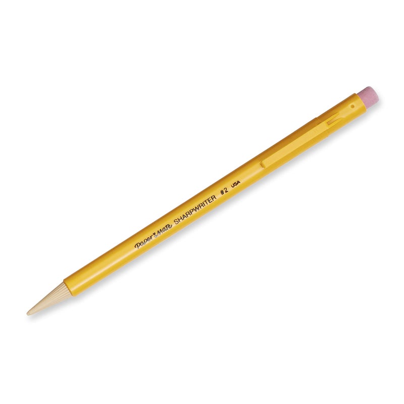 Paper Mate SharpWriter Mechanical Pencils, 0.7mm, HB #2, Yellow, 12 Count - Image 3