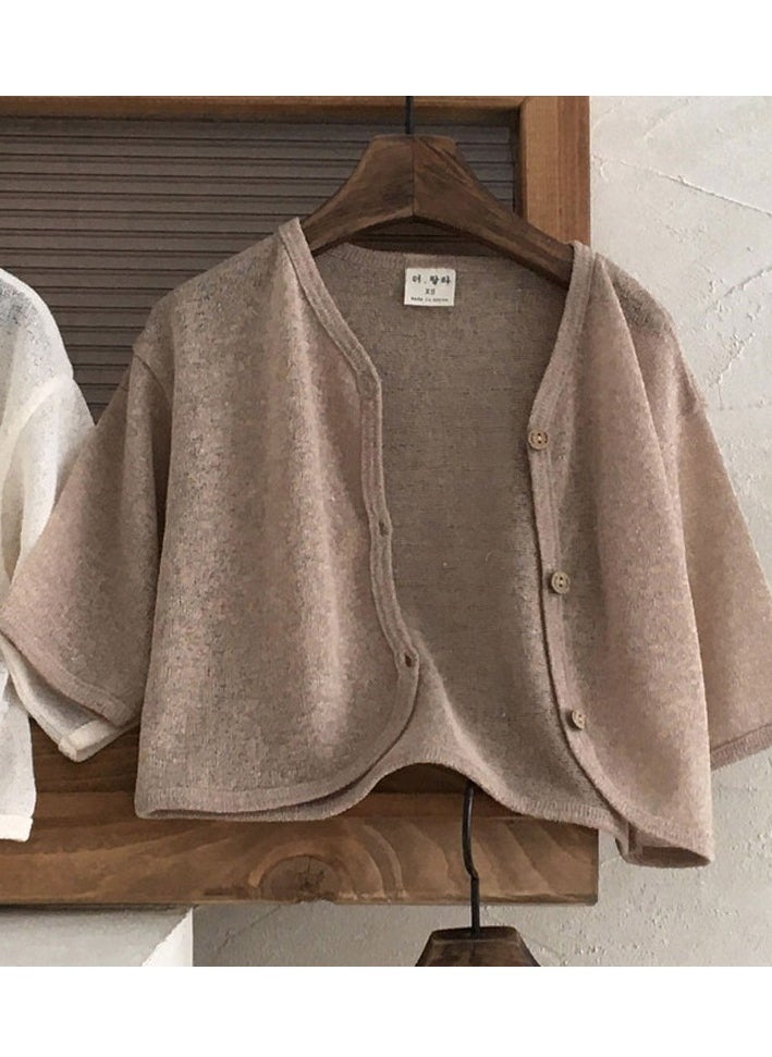 Generic Children's Air Conditioning Shirt, Baby Thin Anti Mosquito Cardigan Top, Baby Simple Western Style Sunscreen Jacket  - Image 1