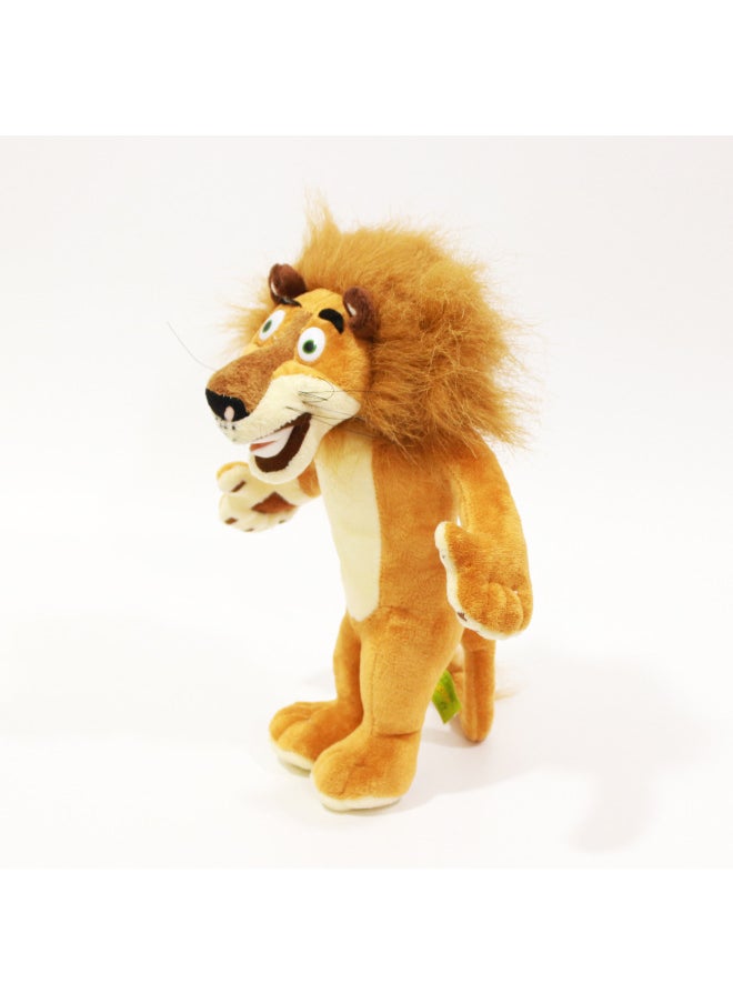 Generic - Madagascar Deer Doll Simulation Giraffe Plush Toy Large Hippo Lion Lemur Doll Ragdoll-Specifications:Medium About 30cm-Color:One Set Of Motor - Image 1