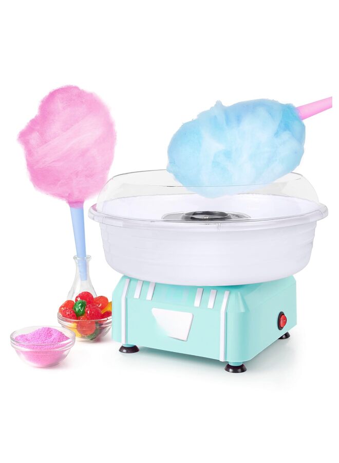 Retro Countertop Cotton Candy Maker, Cotton candy machine for kids home use,Vintage Candy Machine for Hard Candy & Flossing Sugar(Blue) - Image 2
