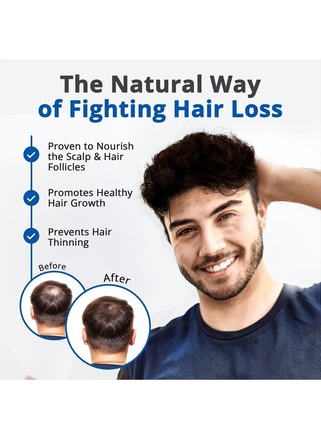 HAIRMETTO - ® Topical Hair Serum for Hair Regrowth, Hair Loss Products with Extracted Saw Palmetto Oil for Bald Spots, Soothes Dry and Itchy Scalp, Non-Oily, Peppermint Scent, 118 mL Bottle - Image 1