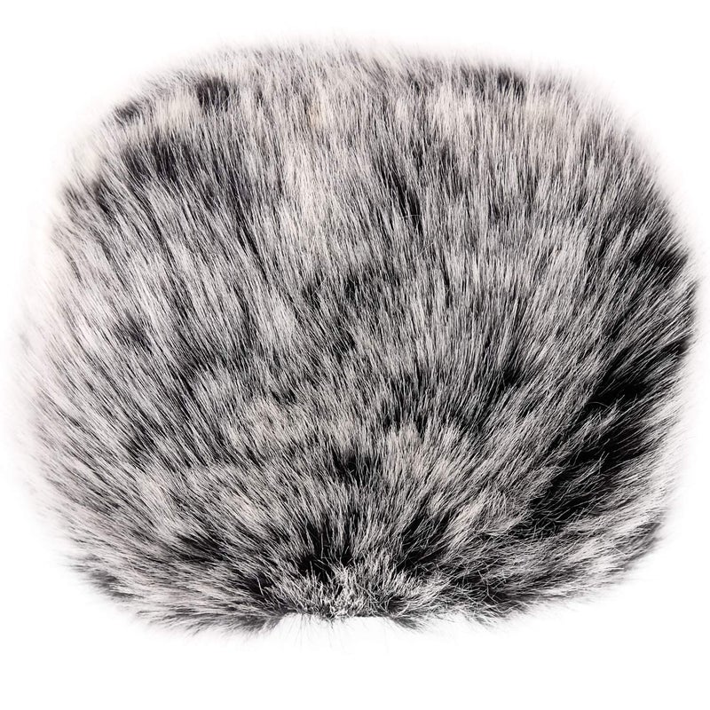 ChromLives Furry Windscreen Muff, Mic Cover Wind Muff, Outdoor Microphone Wind Cover Compatible with Zoom H5 H6 and More, Grey - Image 1
