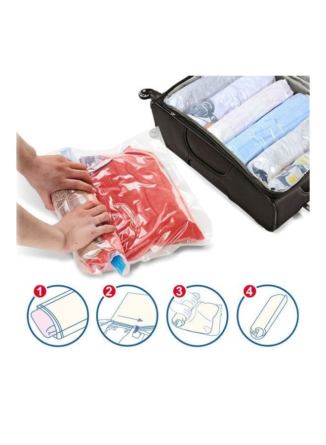 NIBEMINENT Vacuum Compressed Storage Bag Clear/Blue 40x60x0.1centimeter - Image 3
