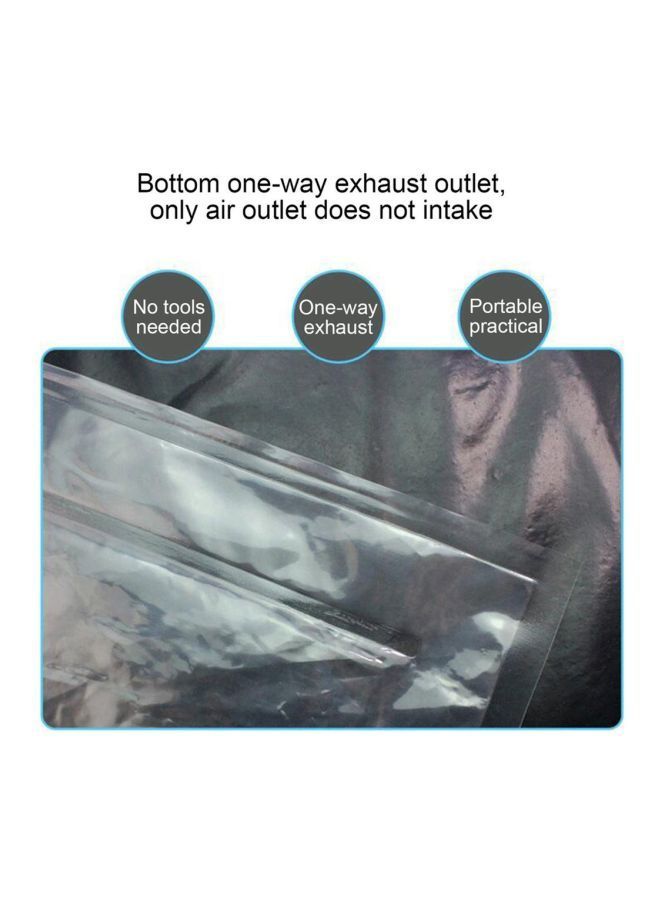 NIBEMINENT Vacuum Compressed Storage Bag Clear/Blue 40x60x0.1centimeter - Image 2