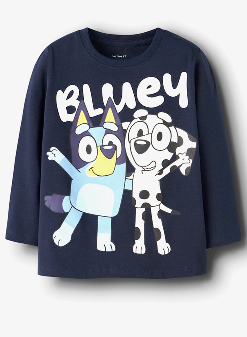 NAME IT Kids Bluey Graphic Crew Neck T-Shirt - Image 4