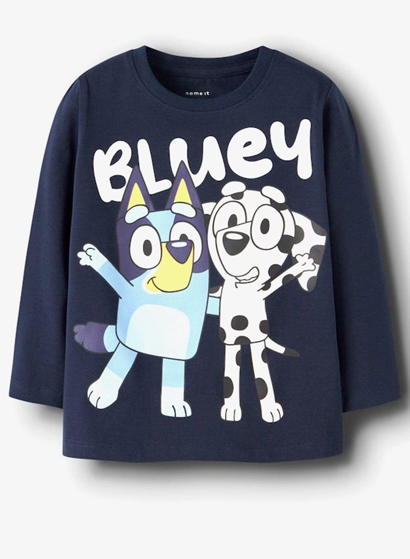 NAME IT Kids Bluey Graphic Crew Neck T-Shirt - Image 5