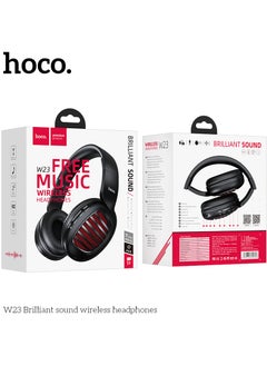 hoco. HOCO W23 Brilliant Sound Foldable Wireless and Wired Headphones with Mic Support TF Card And AUX Mode, Compatible Mobile Phones, Tablets, Laptop and Computer  - Image 5