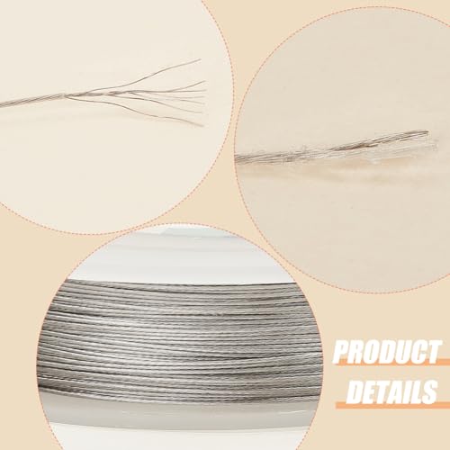 BENECREAT 240-Feet 0.015inch (0.38mm) 7-Strand Bead String Wire Nylon Coated Stainless Steel Wire for Necklace Bracelet Beading Craft Work - Image 4