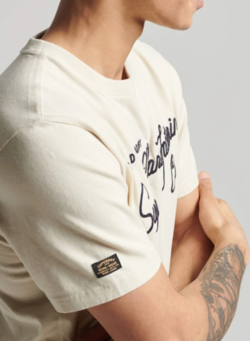 Superdry Vintage Script Crew Neck T-Shirt