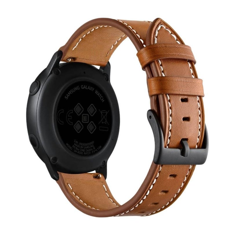 QX سوار ساعة ذكية سوار جلدي كلاسيكي متوافق مع Samsung Galaxy Watch 7 بملاءمة قابلة للتعديل وحزام بديل للاستخدام اليومي باللون أزرق قابل للتعديل باللون الأزرق - Image 3