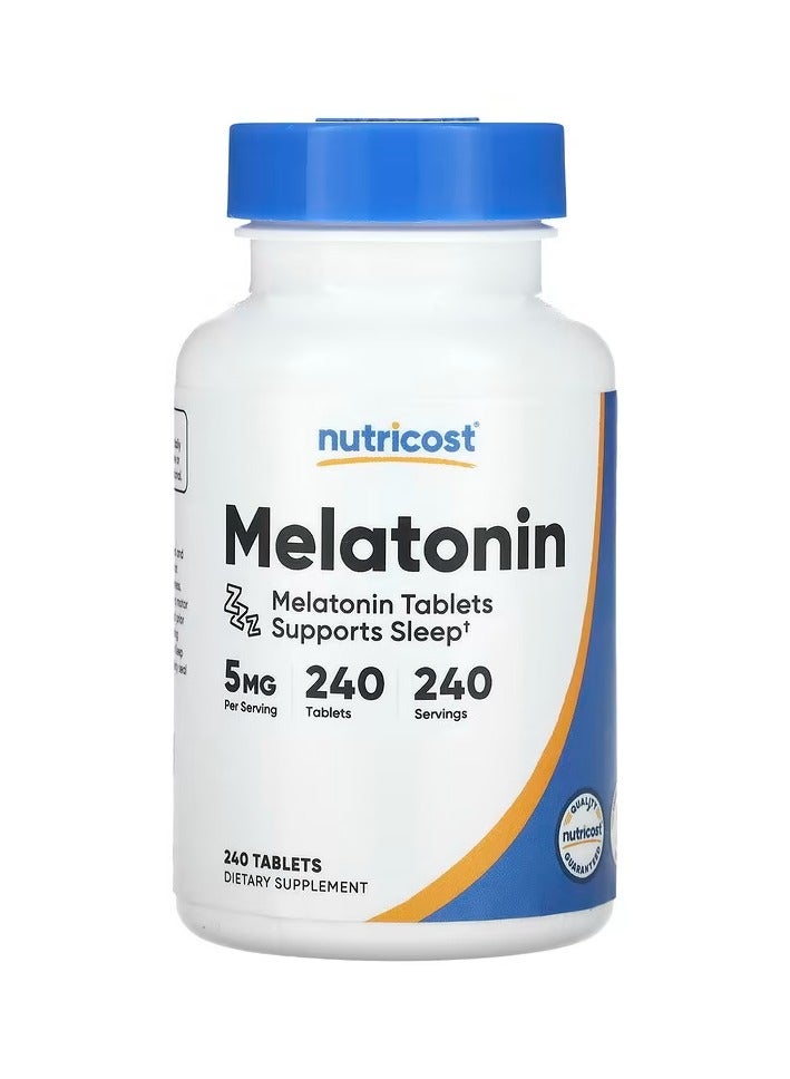 Nutricost Melatonin, 5 mg, 240 Tablets - Image 1