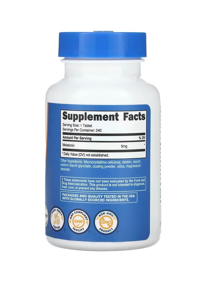 Nutricost Melatonin, 5 mg, 240 Tablets - Image 2