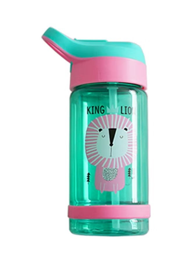 Goolsky Kids Water Bottle with Straw and Built in Carrying Loop Made of Durable Plastic, Leak-Proof Design for Travel - Image 1