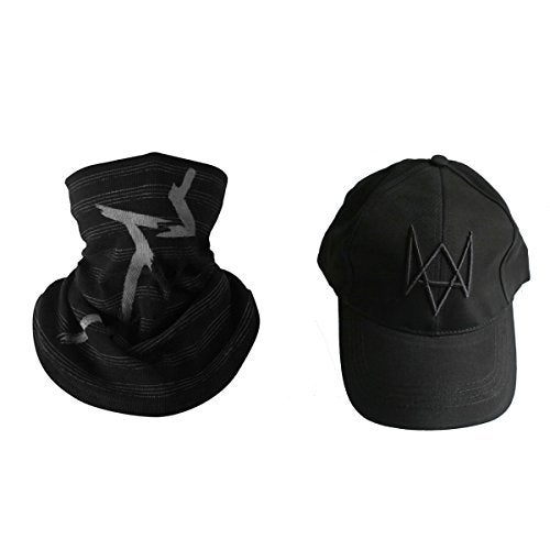 zjpnow Watch Dogs Mask and Cap Game Aiden Pearce Face Tube Warmer Scarf Cosplay Costume Baseball Cap - Image 1