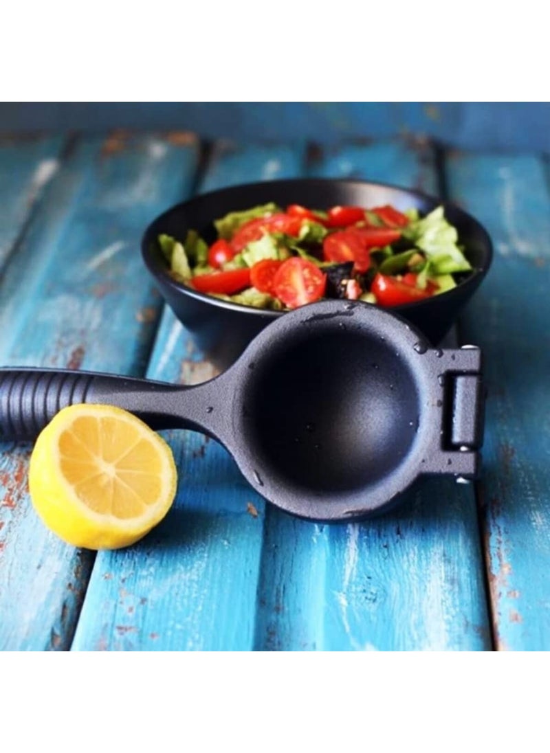 Cast Iron Lemon Squeezer Lemon Press Large Size 24 cm, Black Metal Lemon Squeezer, Cast Iron Citrus Juicer