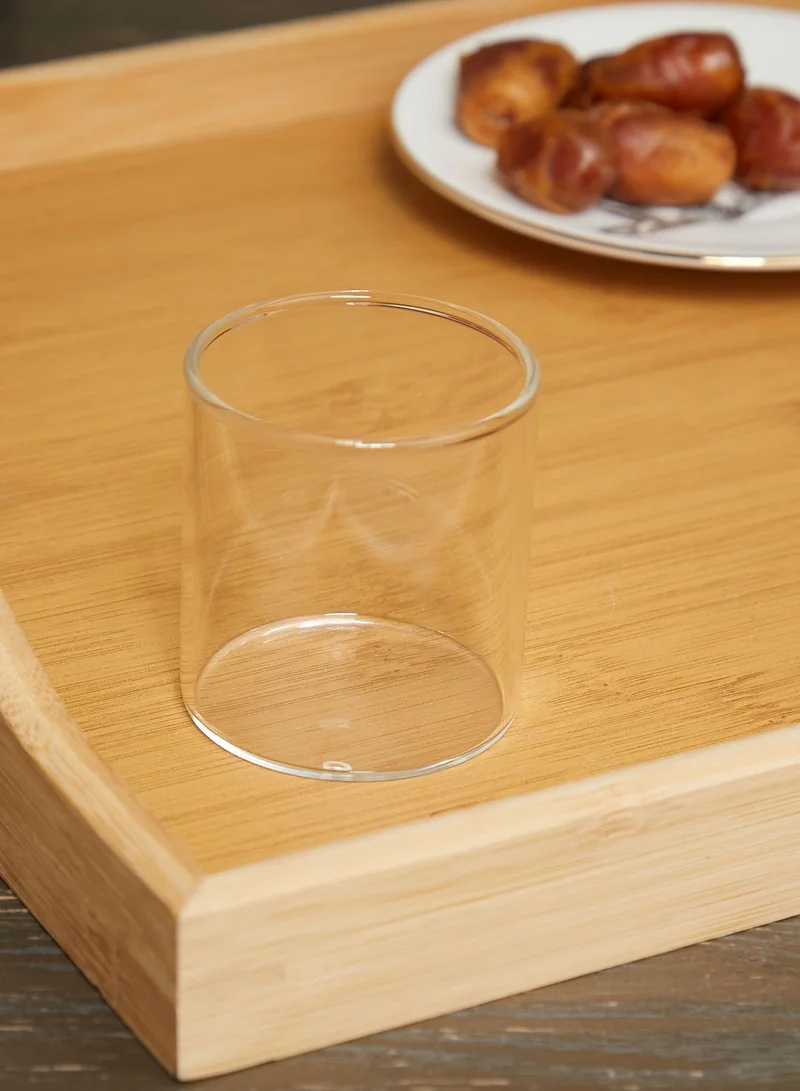 Zarina Set Of 6 Glass Espresso Cup In Gold Sleeve