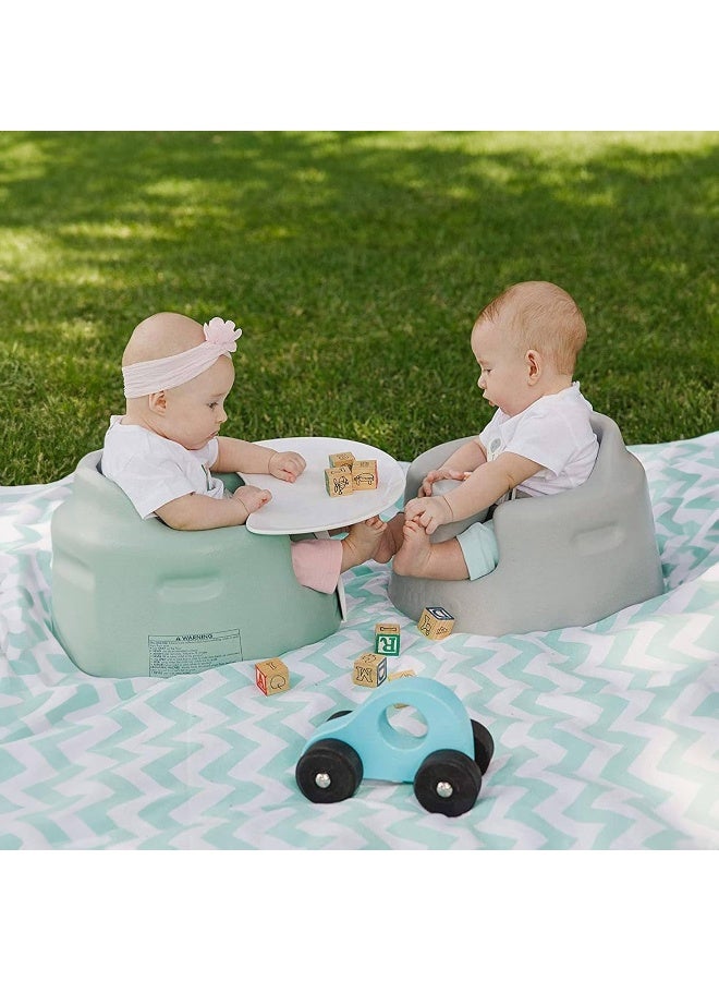 Bumbo Baby Floor Seat, Portable Infant Sit Up Activity & Eating Chair with Tray Accessory, Hemlock - Feeding and Sitting Lounger for Babies and Infants Ages 3 to 12 Months - Image 4