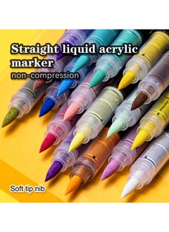 GuangNa GuangNa 8101-12 Colors Acrylic Liquid Ink Markers  - Image 3