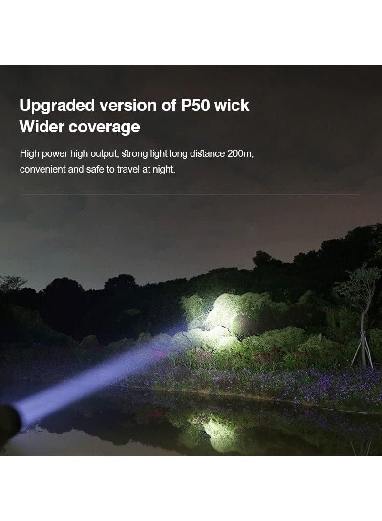 LED Flashlight, Rechargeable Flashlight, Ultra Compact LED Flashlight, Portable for Camping Hiking Outdoor Home Emergency - Image 5