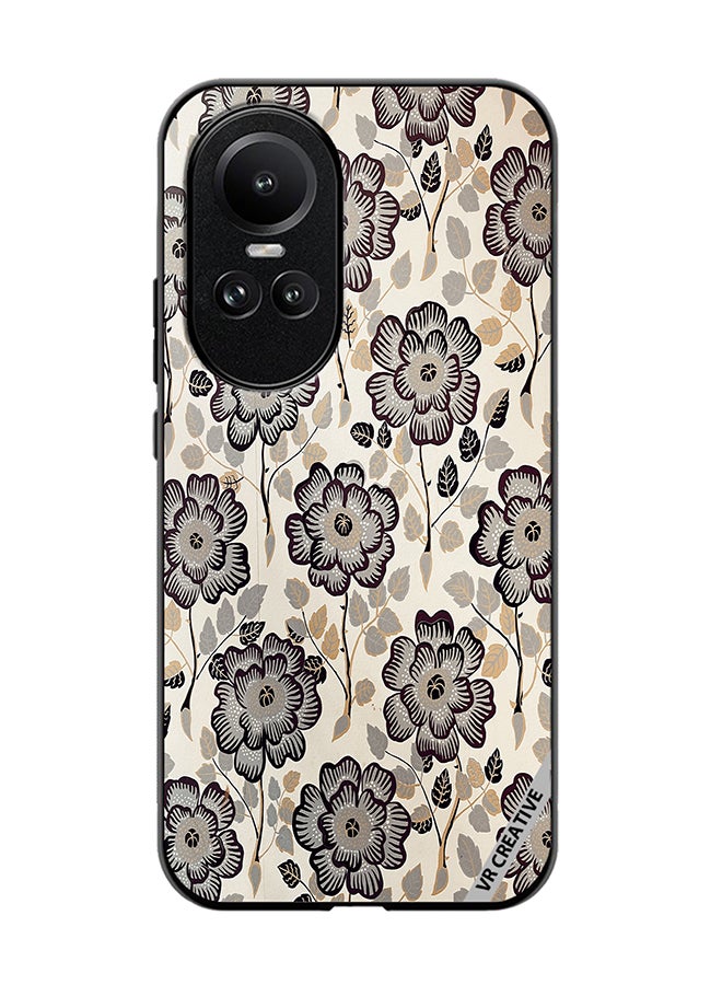 VR CREATIVE Protective Case Cover For Oppo Reno 10 Floral1 Design Multicolour - Image 1