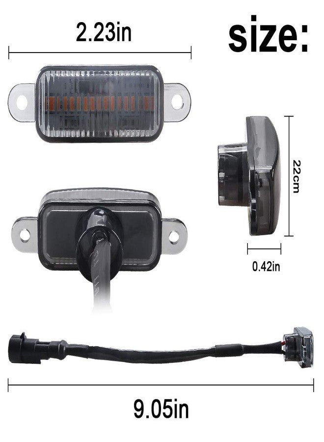 Sidaqi 6LED 18W Amber Car Front Grille Warning Lights Amber Daytime Running Lights DRL Front Bumper Cover Lamp Fit for SUV Fo-rd F-150 Raptor 2014-2020 Waterproof - Image 2