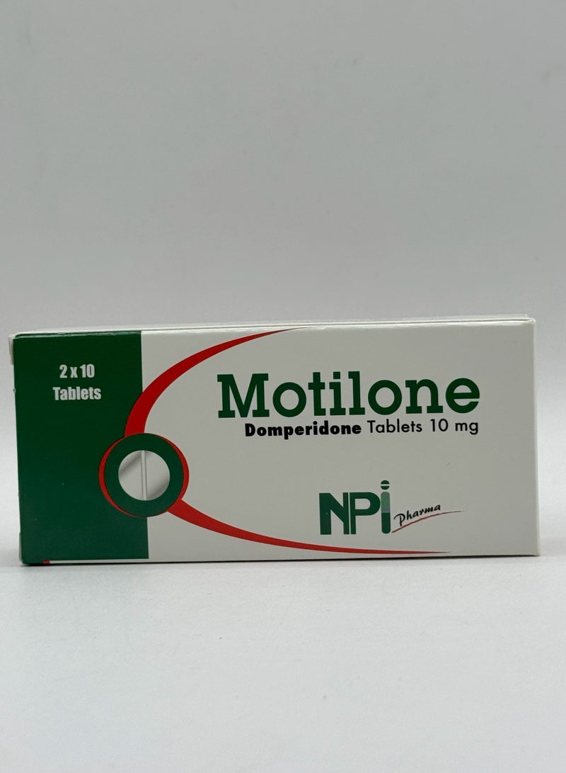 Motilone 10mg Tablets 20’s (Quick Relief for Indigestion & Vomiting)